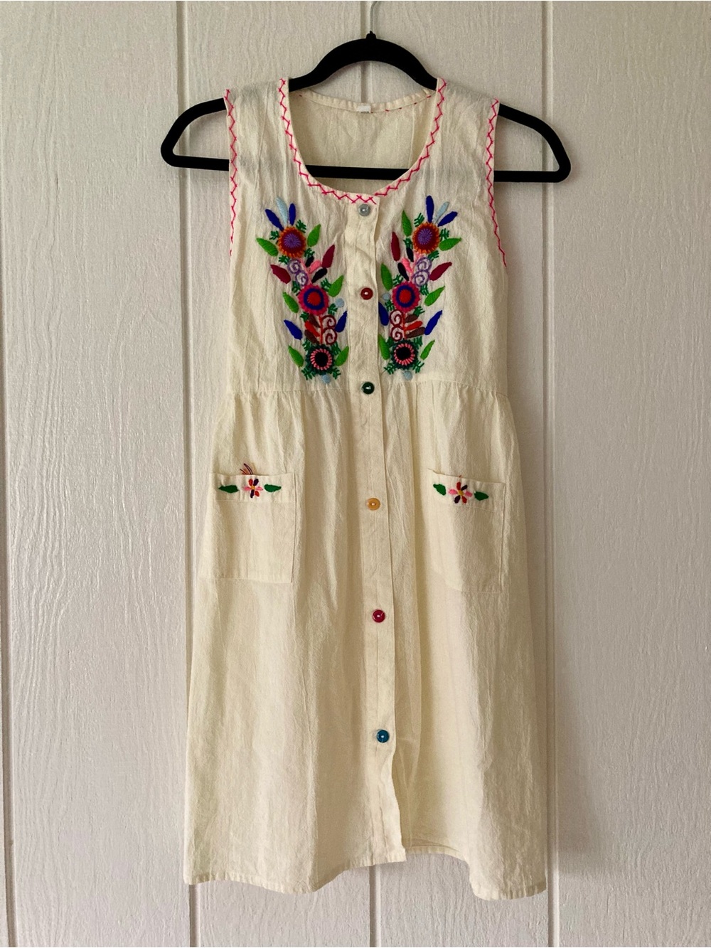 Hand embroidered dress